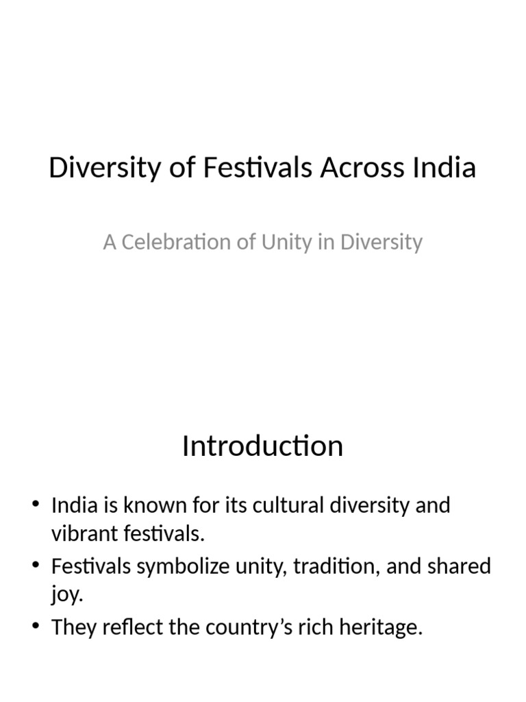 Celebrating India's Festival Diversity | PDF