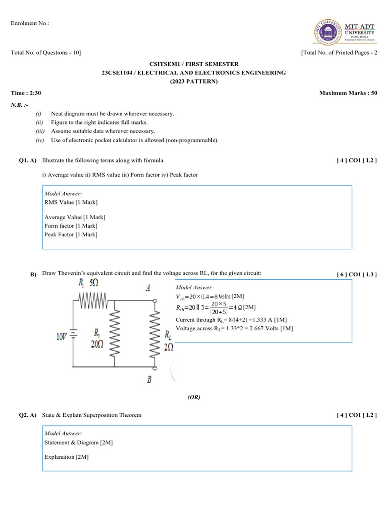Electrical Engineering Exam Guide | PDF | Rectifier | Electrical ...