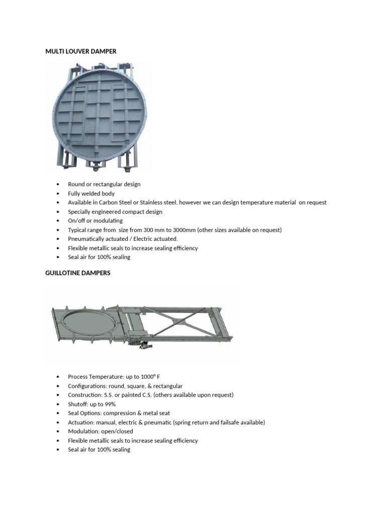Dampers | PDF