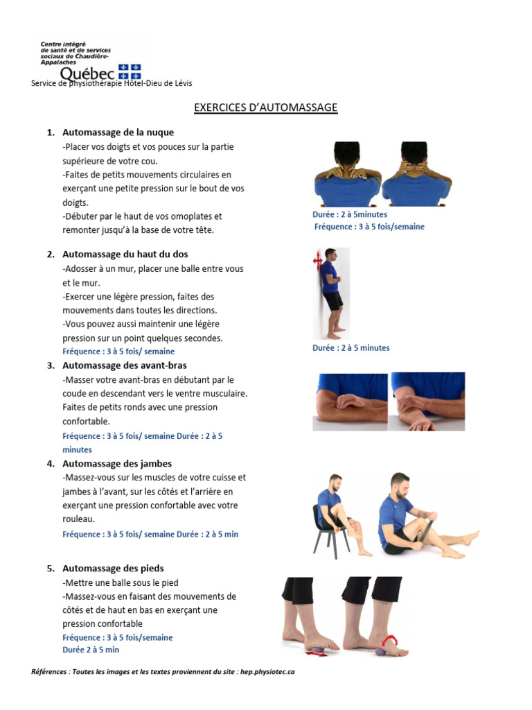 Exercices d'automassage efficaces | PDF