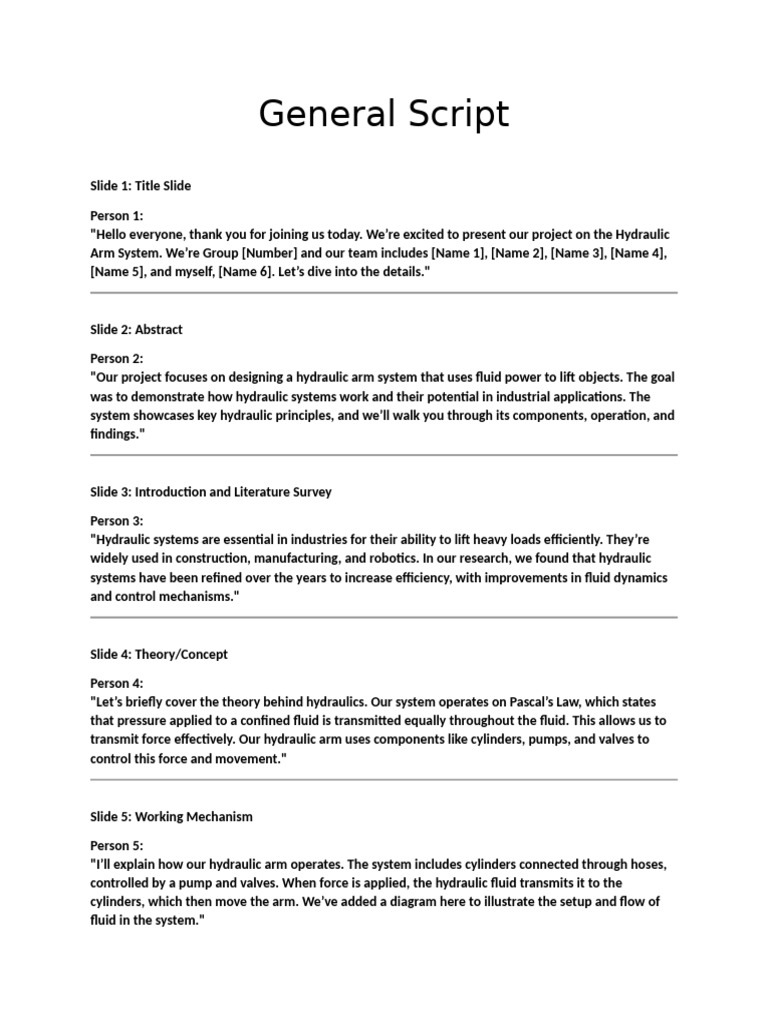 General Script | PDF | Pump | Mechanical Engineering