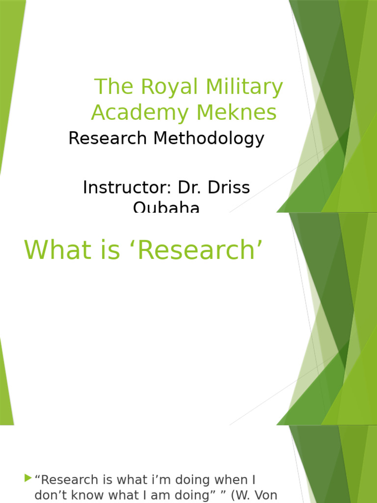 Research Methodology Course Overview | PDF | Quantitative Research ...