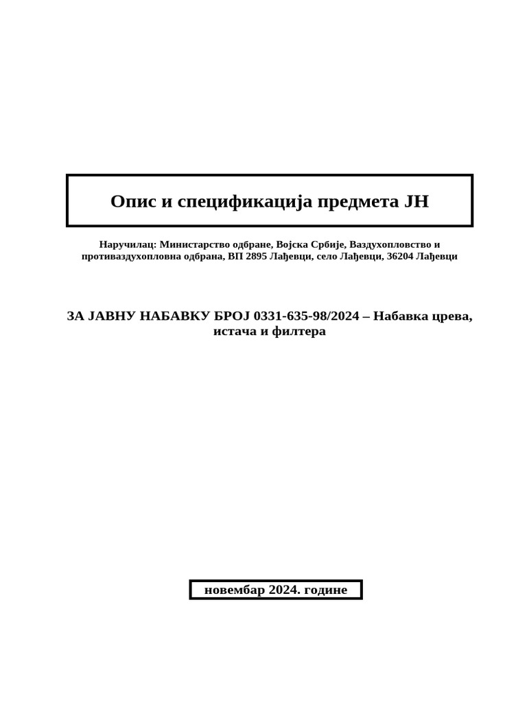 2 Opis I Specifikacija | PDF