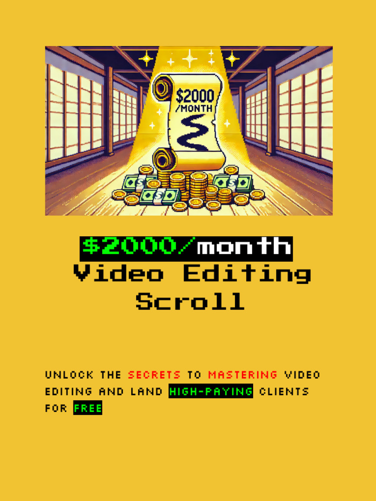 Video Editing Scroll: Month | PDF | You Tube | Brand