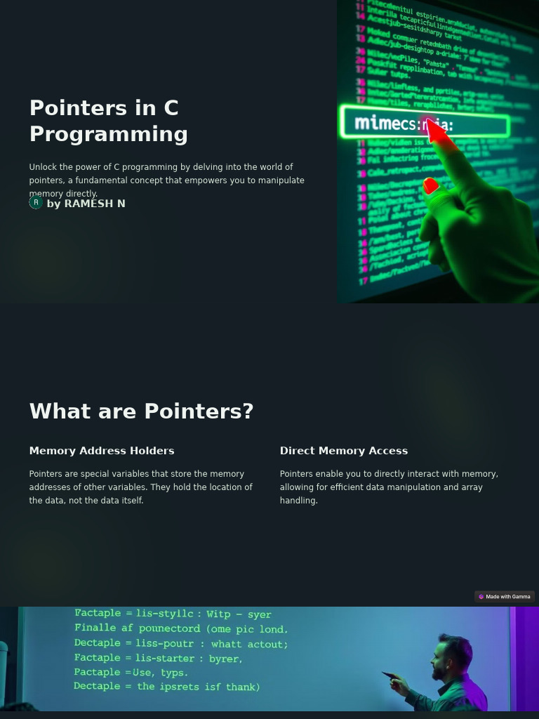 Pointers in C Programming | PDF | Pointer (Computer Programming ...