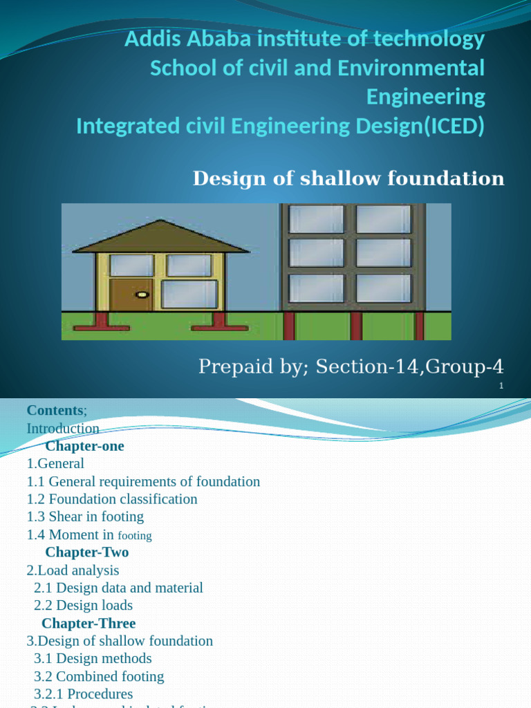 Shallow Foundation Design Guide | PDF | Foundation (Engineering) | Deep ...