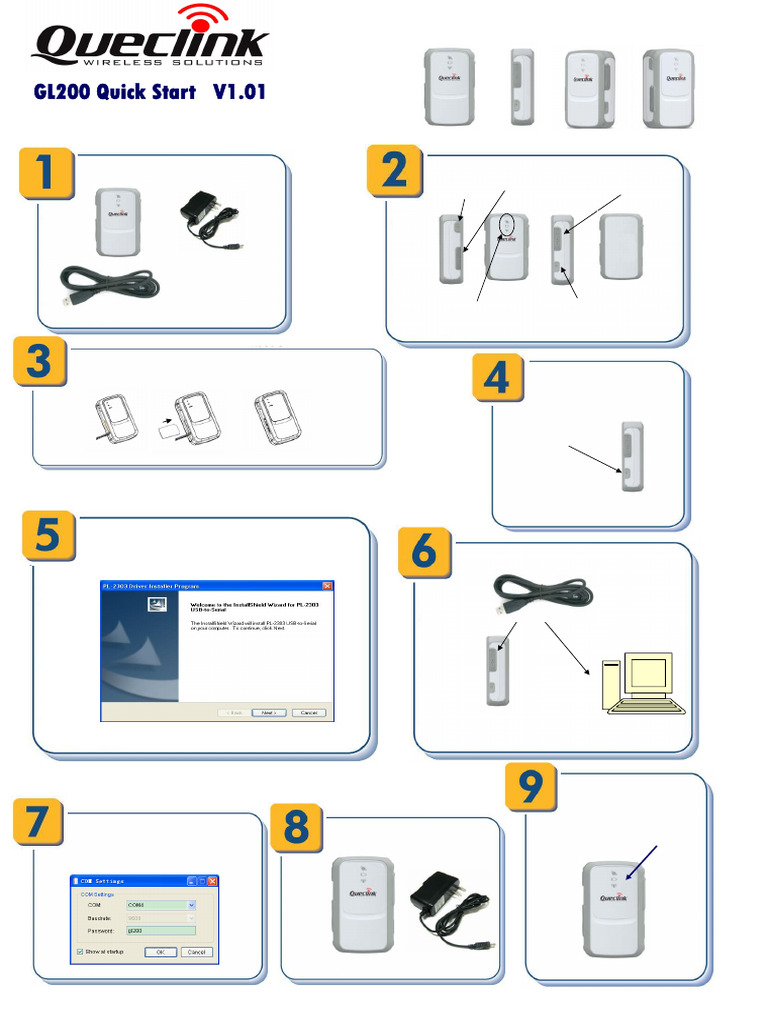 GL200 Quick Start - V1.01 | PDF | Usb | Ip Address