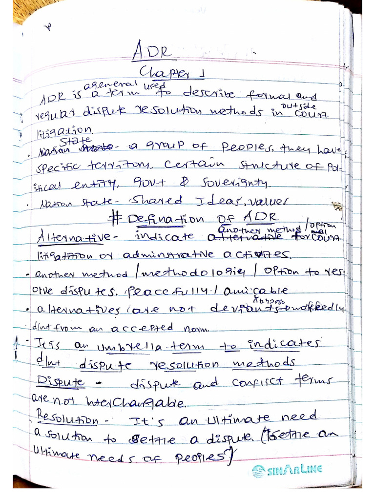 Rodi ADR Short Note | PDF
