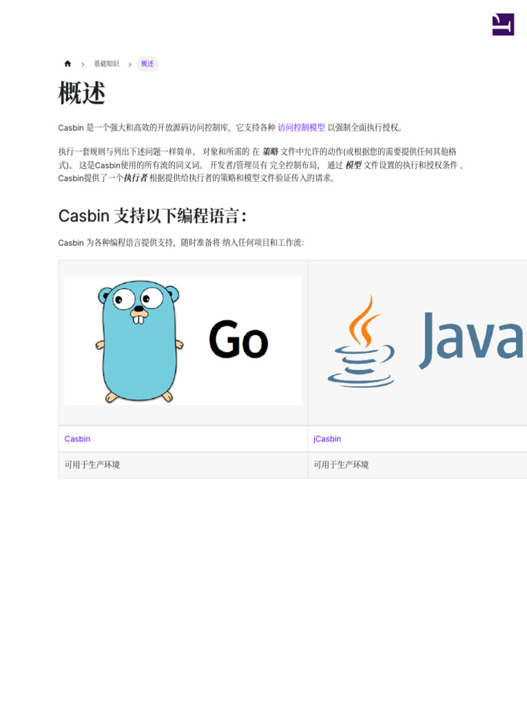 Casbin Docs ZH | PDF