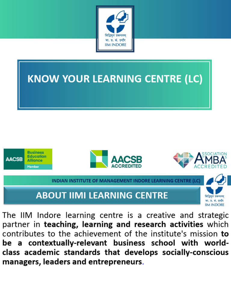 Learning Centre Presentation 1 | PDF