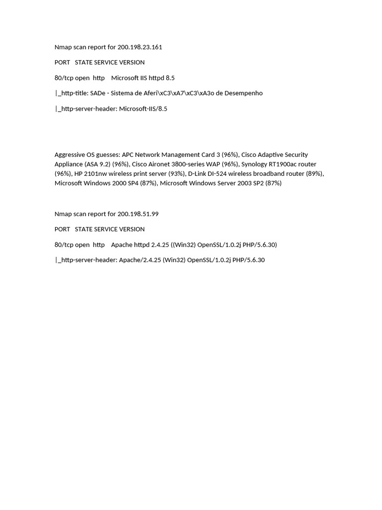 Nmap | PDF
