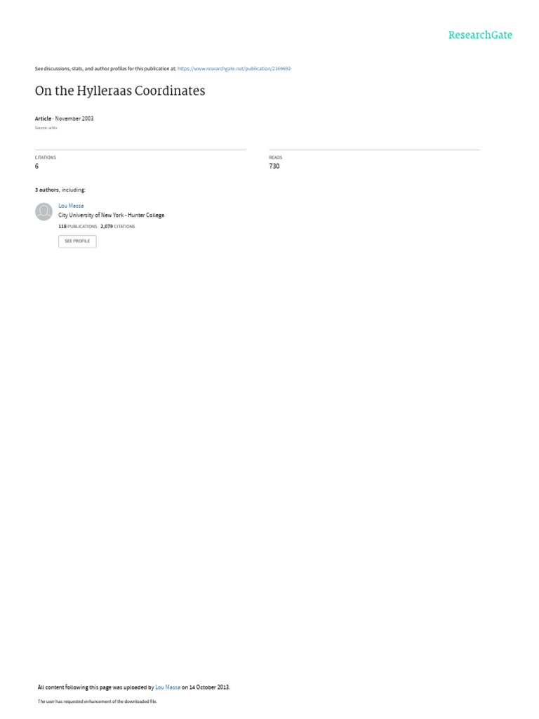 0310128 | PDF | Integral | Wave Function