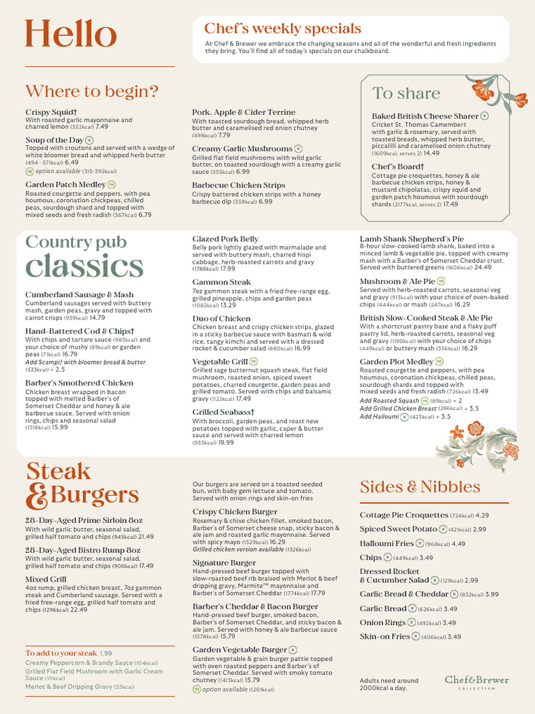 DB C&B Menu Main-PB4 2024 | PDF | Hamburgers | French Fries