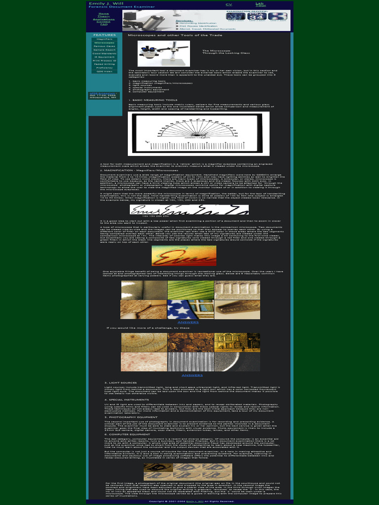 Document Examination, Handwriting Analysis, Forensic Document Services ...