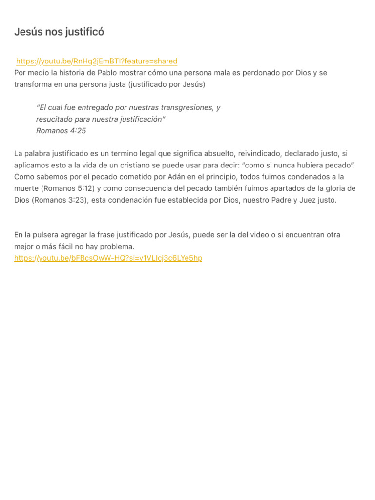 Jesús nos justificó | PDF