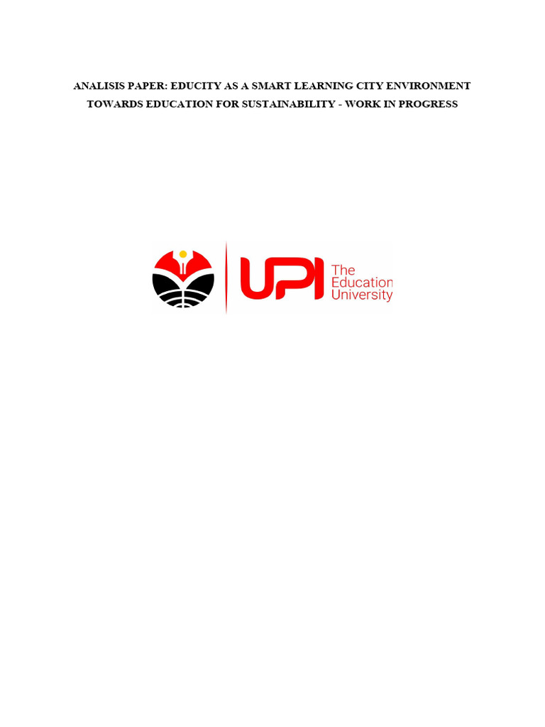 EduCITY: Smart Learning untuk Keberlanjutan | PDF