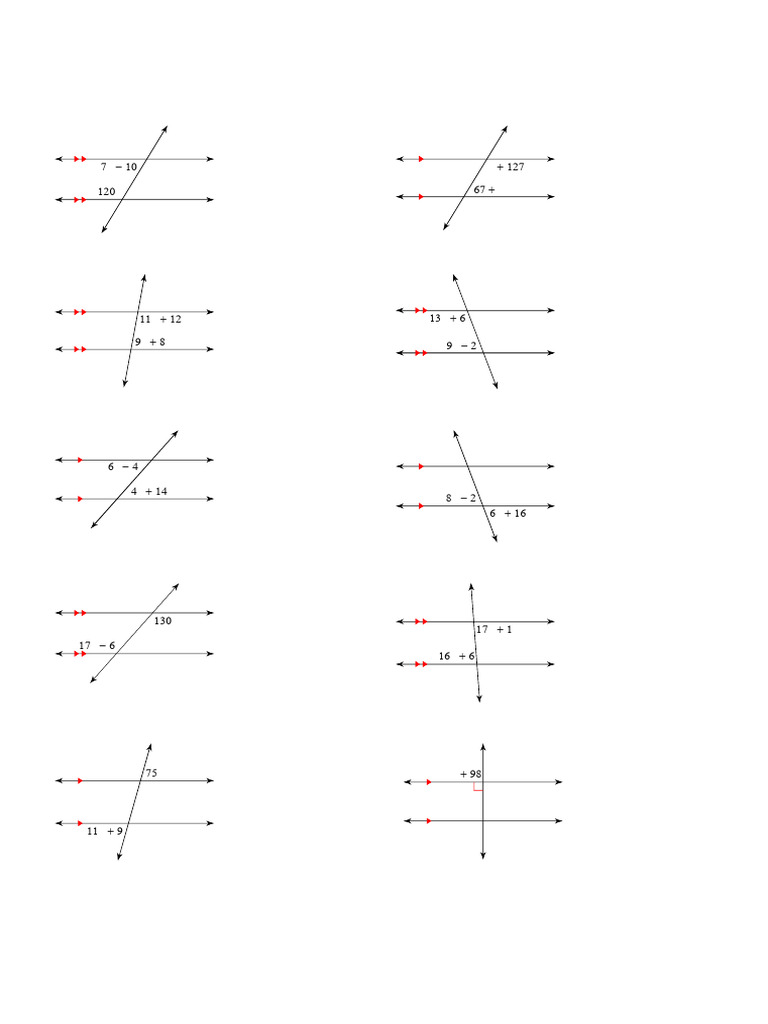Parallen lines alternate angles and corresponding angles pdf