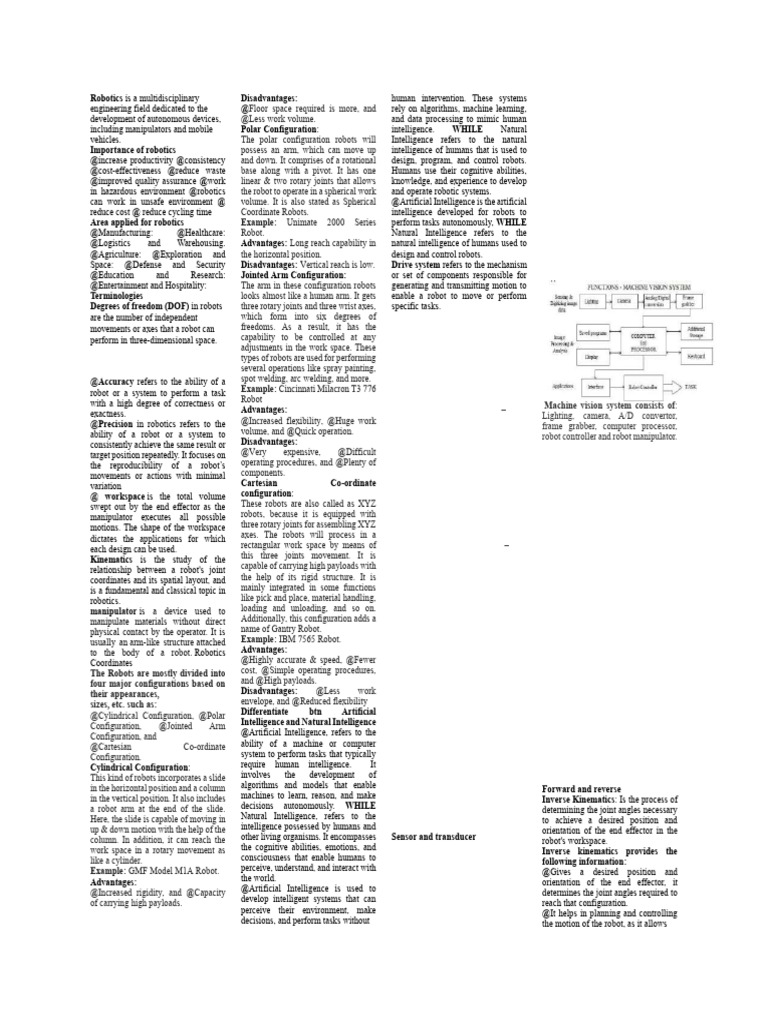 Overview of Robotics and Machine Vision | PDF | Robotics | Valve