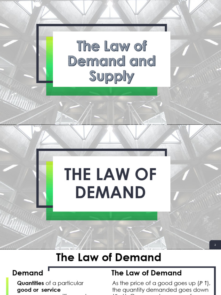 Lesson 5.1 The Law of Demand and Supply | PDF | Demand | Supply (Economics)