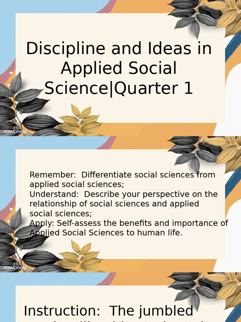 Week 1 | PDF | Social Sciences | Science