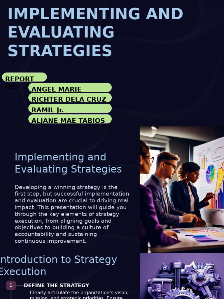 Strategy Implementation and Evaluation Guide | PDF | Performance ...