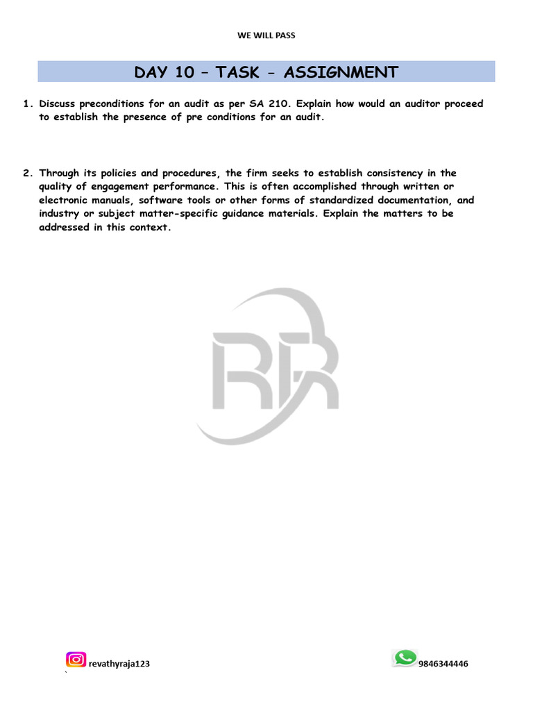 Day 10 - Tasks - 29671437 | PDF