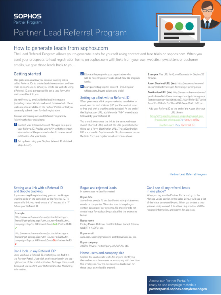 Sophos Partner Lead Referral Guide | PDF | Cyberspace | World Wide Web