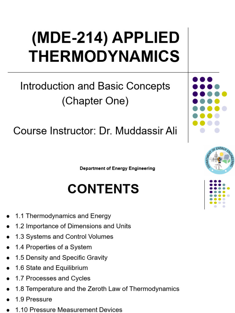 2. Chapter 1 - Introduction and Basic Concepts | PDF | Temperature ...