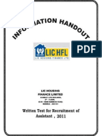 Epostonline Sample Question LIC Housing Finance Test