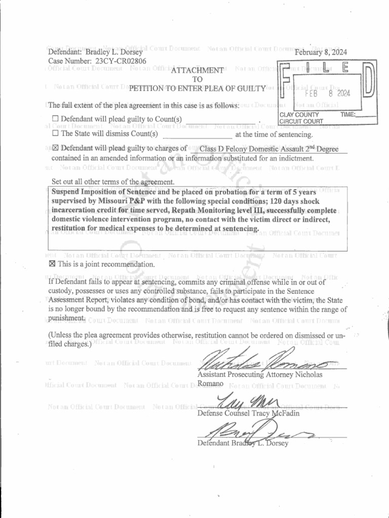 Petition To Enter Plea of Guilty FINAL | PDF