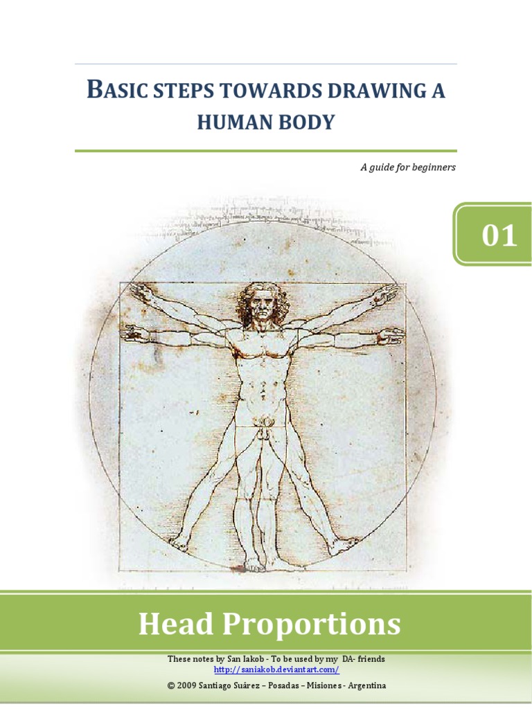 Asic Steps Towards Drawing A Human Body: A Guide For Beginners | PDF