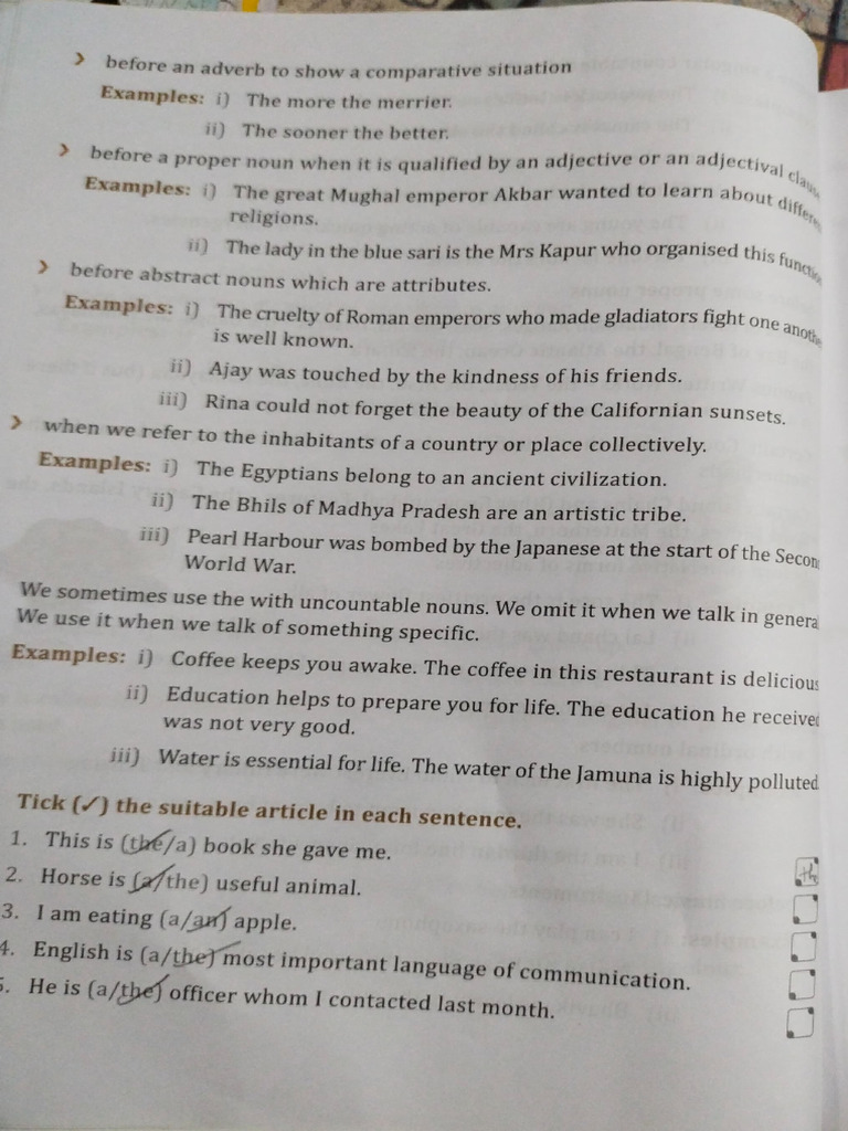 English Grammar Lesson 3 To 5 Class 7th | PDF | Grammatical Number ...