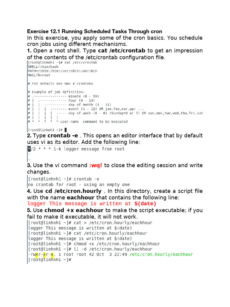 LAB 12 - Scheduling Tasks | PDF