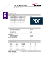 Andrew Eliptical Waveguide Specs BN - EW127A