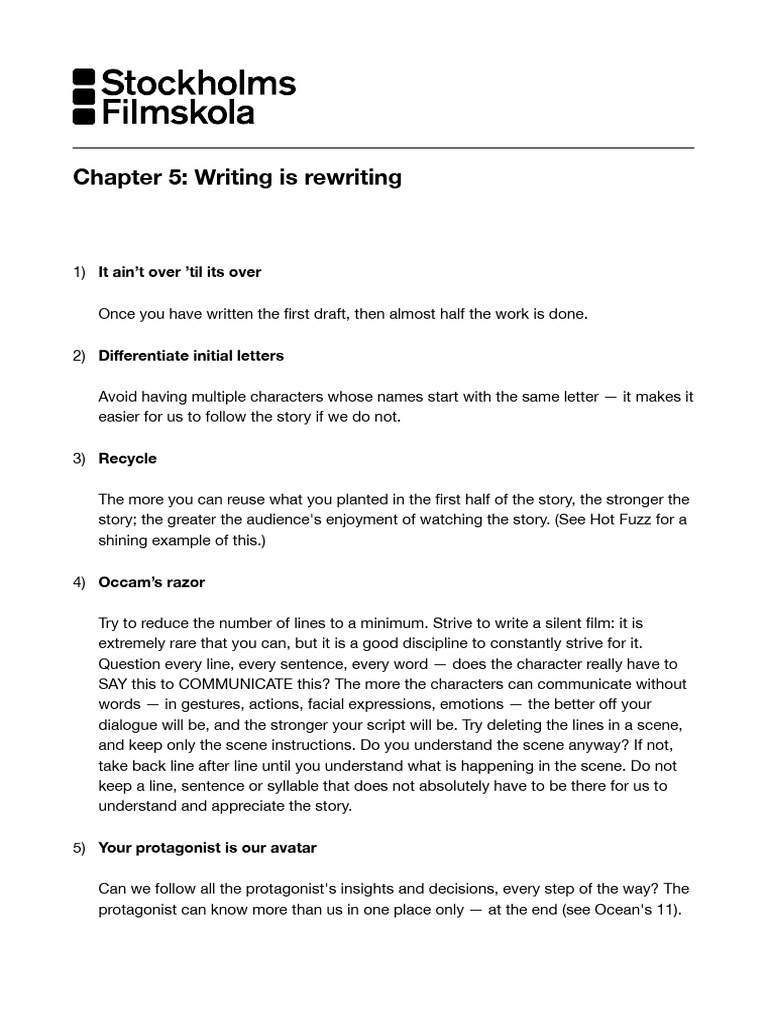 Screenwriting Tips for Filmmakers | PDF