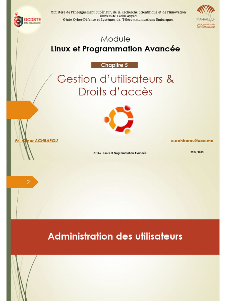 Gestion des Utilisateurs sous Linux | PDF | Mot de passe | Fichier ...