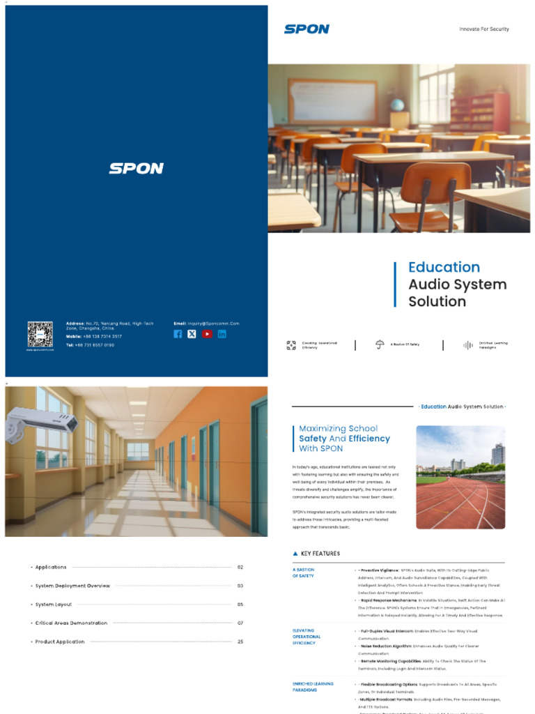School Audio Security Solutions Guide | PDF | Surveillance | Microphone