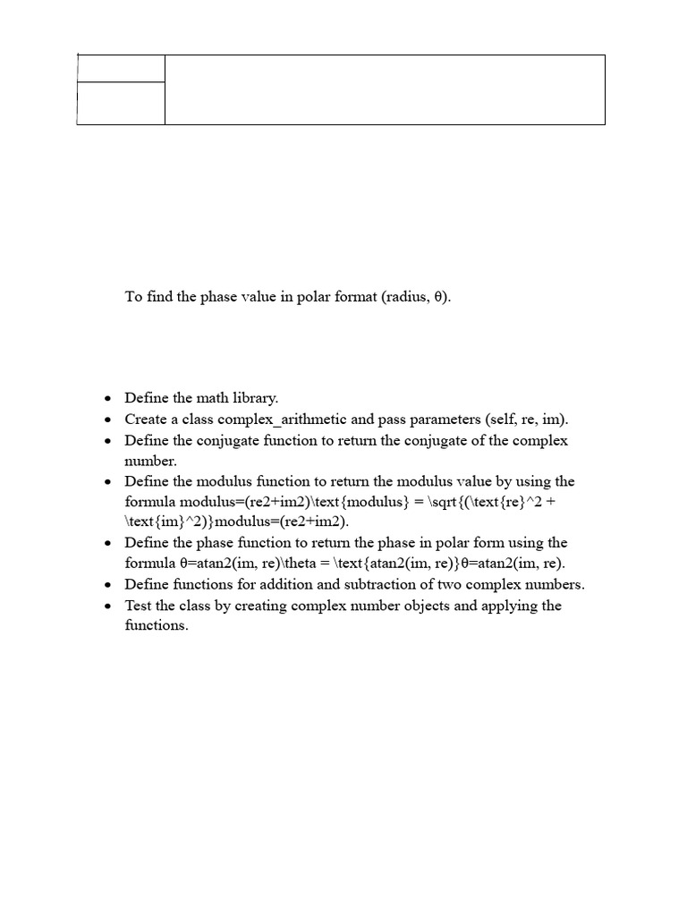 Ex 8 arithmatic complex pdf complex number mathematical objects
