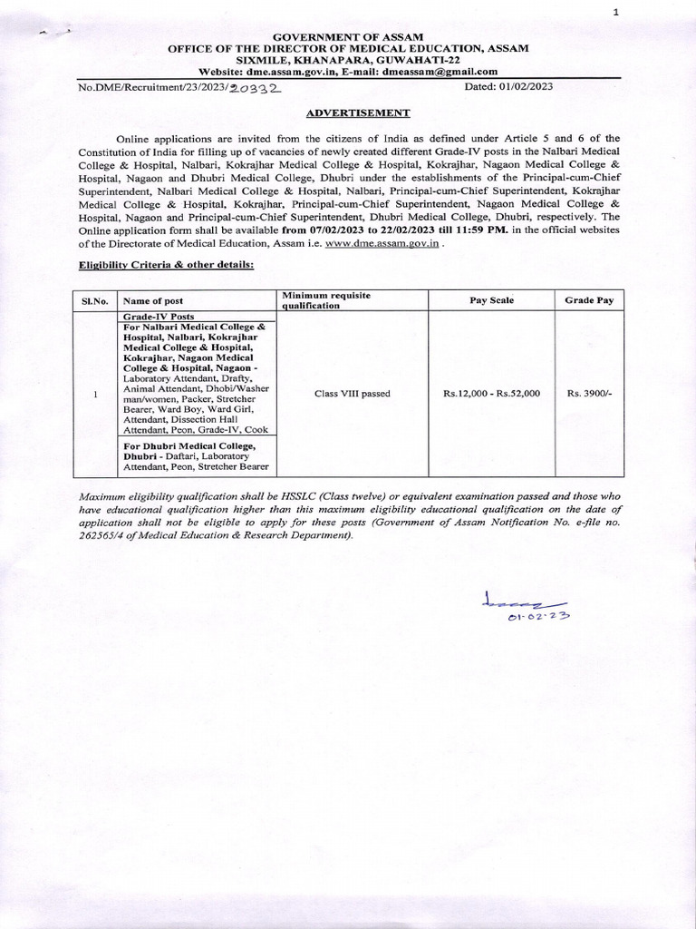 Grade-IV Advertisement 0001 | PDF