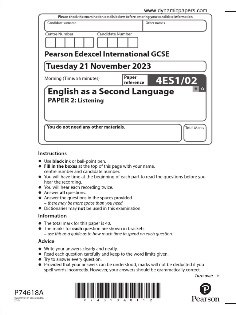 ESL Listening Exam Instructions | PDF | Satellite