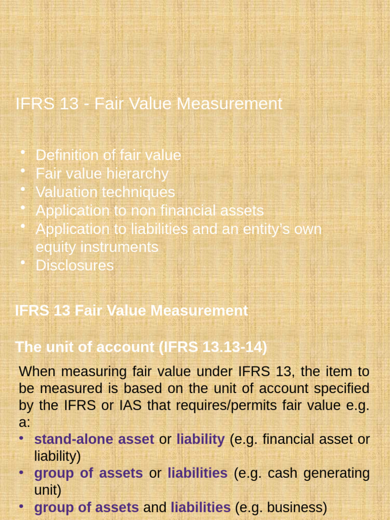 Fair Value Hierarchy: Levels 1-3 Explained | PDF | Fair Value | Equity ...