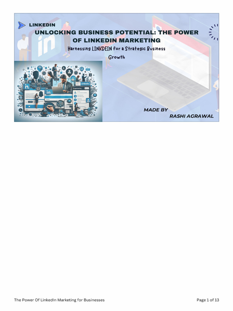 The Power of LinkedIn Marketing For Businesses. | PDF