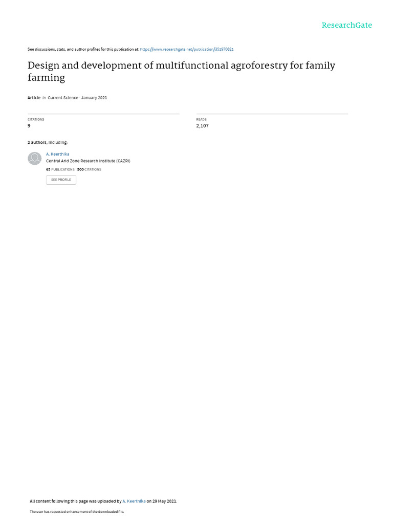 Current science mfa pdf agriculture natural environment