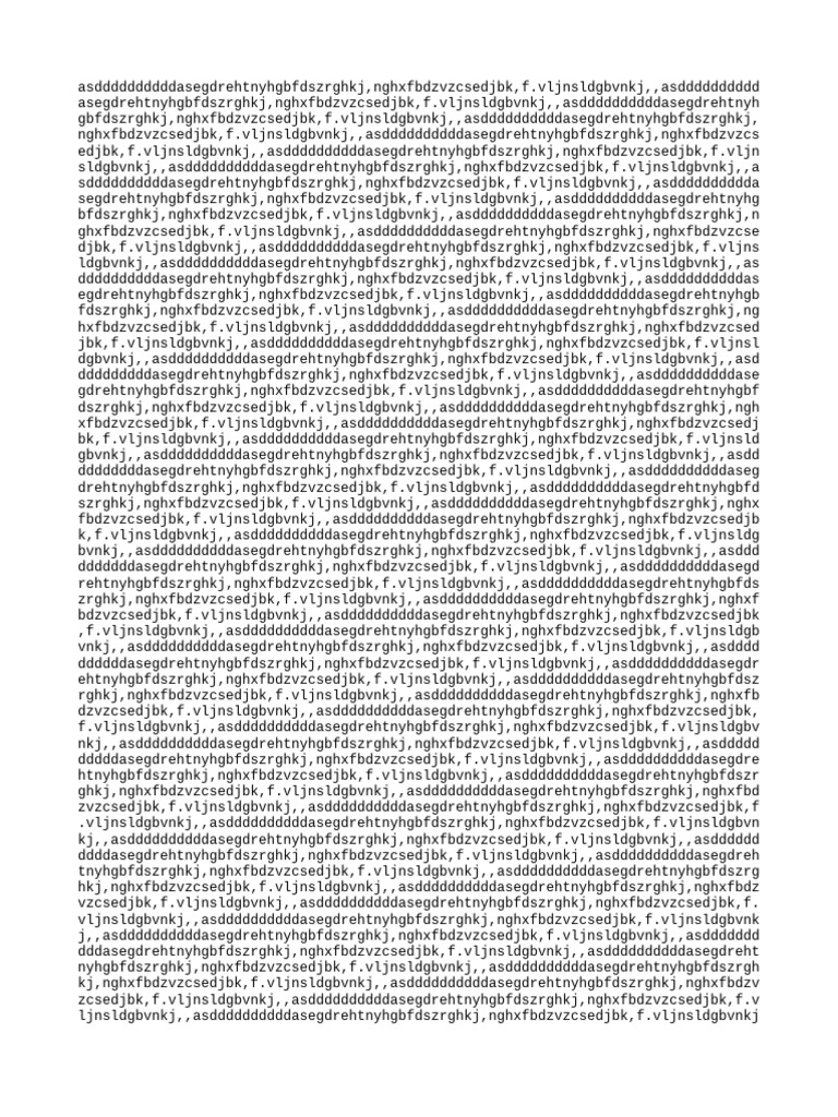 Nonsensical Text Document | PDF