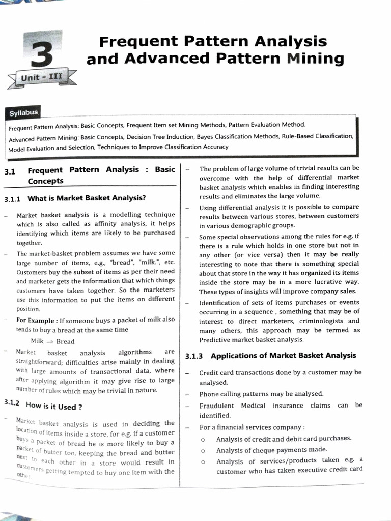 Data Mining Unit 3 | PDF
