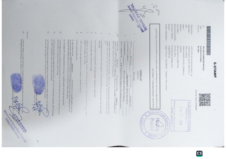 Affidavit Prop | PDF