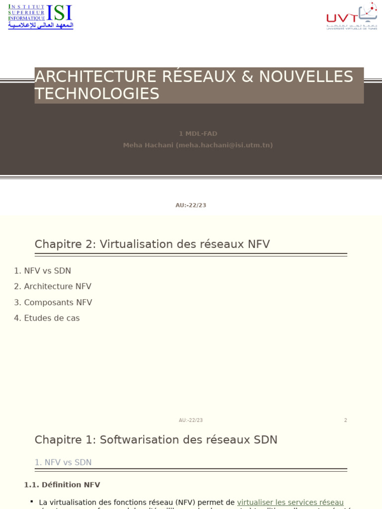Virtualisation et Softwarisation Réseaux | PDF | Virtualisation | Cloud ...