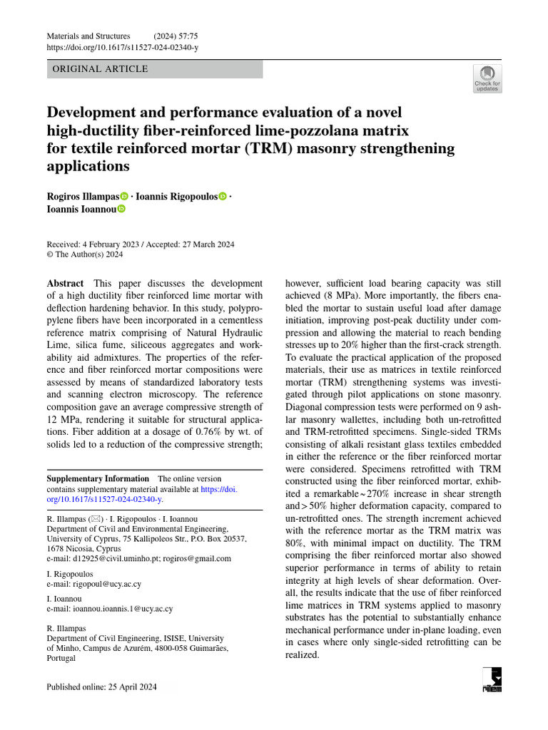 Development and Performance Evaluation of A Novel | PDF | Composite ...