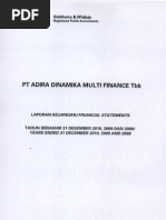 Download Laporan Keuangan 2010 Adira Dinamika Multi Finance ADMF Audited by properwealth SN80816733 doc pdf