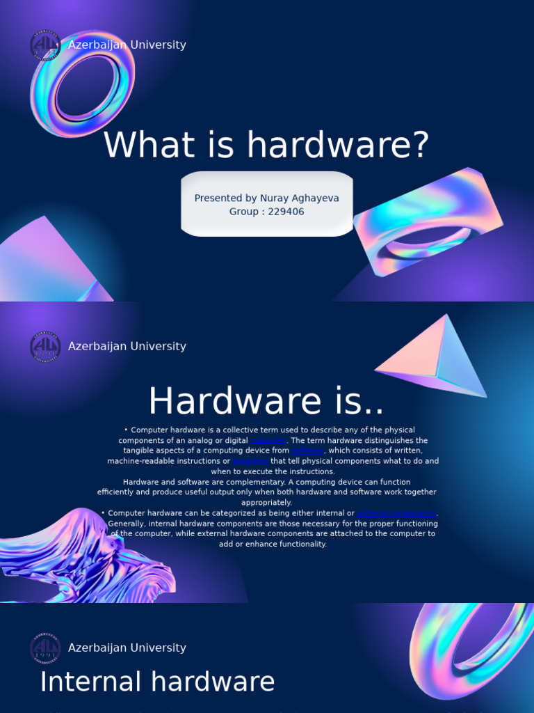 Tech Company Presentation | PDF | Computer Hardware | Software